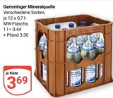 Aktuelle Mineralwasser Angebote bei GLOBUS in Mannheim Aktuelles Mineralwasser Angebot bei GLOBUS in Mannheim ab 3,69 €