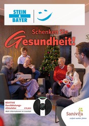 SanitĂ€tshaus Stein & Bayer GmbH SanitĂ€tshaus Prospekt der aktuellen Woche mit 6 Seiten, gĂŒltig von 13.11.2024 bis 31.01.2025, in Dillingen und Umgebung Aktueller SanitĂ€tshaus Stein & Bayer GmbH SanitĂ€tshaus Prospekt in Dillingen und Umgebung, "Schenken Sie Gesundheit!" mit 6 Seiten, 13.11.2024 - 31.01.2025