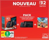 Pack Console Nintendo Switch 2 + Mario Kart Switch - Nintendo - Intermarché à Poitiers Pack Console Nintendo Switch 2 + Mario Kart Switch - Nintendo en promo chez Intermarché Poitiers à 474,05 €