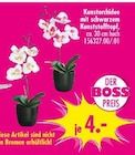 Kunstorchidee mit schwarzem Kunststofftopf Angebote bei SB Möbel Boss Neuwied für 4,00 €