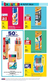 Promos Bic dans le catalogue "LA RENTRÉE À PETIT PRIX" de Carrefour Market à la page 4