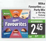 Favourites oder Party Mix Angebote von Milka bei E center Augsburg für 2,45 €