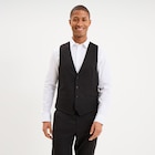 Gilet de costume sans manches noir homme en promo chez La Halle Montpellier à 22,99 €