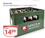Spaten Hell Angebote von Spaten München bei GLOBUS Weimar für 14,99 €