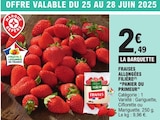 Fraises allongées - Filière Panier du Primeur - E.Leclerc à Courbevoie Fraises allongées - Filière Panier du Primeur en promo chez E.Leclerc Courbevoie à 2,49 €