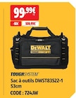Sac à outils DWST83522-1 53cm - DEWALT en promo chez Screwfix Villeneuve-d'Ascq à 99,99 €