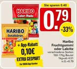 Fruchtgummi oder Lakritz im Angebot bei WEZ in Bad Oeynhausen Fruchtgummi oder Lakritz Angebote von Haribo bei WEZ Bad Oeynhausen für 0,79 €