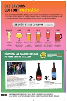 Prospectus E.Leclerc en cours, "la foire à la BIÈRE", page 2 sur 20