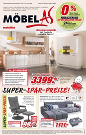 Aktueller Möbel AS Prospekt mit Hocker, "SUPER-SPAR-PREISE!", Seite 1