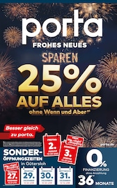 Aktueller porta Möbel Gütersloh Prospekt "FROHES NEUES SPAREN!" mit 4 Seiten