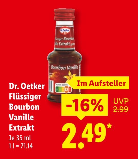 Flüssiger Bourbon Vanille Extrakt
