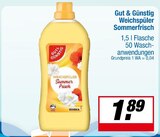 Weichspüler Sommerfrisch Angebote von Gut & Günstig bei EDEKA Borken für 1,89 €