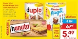 Riegel von Duplo oder Kinder Riegel oder Hanuta im aktuellen Netto Marken-Discount Prospekt für 5,49 €