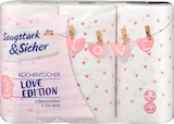 Küchentücher Design 3-lagig (3x100 Blatt) im dm-drogerie markt Prospekt Küchentücher Design 3-lagig (3x100 Blatt) von Saugstark&Sicher im aktuellen dm-drogerie markt Prospekt für 3,45 €