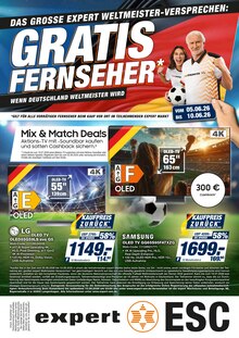 Fernseher im expert Prospekt "GRATIS FERNSEHER*" mit 8 Seiten (Cottbus)