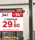 L'applique en promo chez Leroy Merlin L'applique dans le catalogue Leroy Merlin