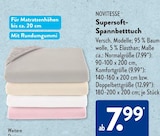 Supersoft-Spannbetttuch im ALDI SÜD Prospekt Supersoft-Spannbetttuch von Novitesse im aktuellen ALDI SÜD Prospekt für 7,99 €