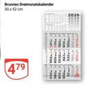 Dreimonatskalender im Angebot bei GLOBUS in Willich Dreimonatskalender Angebote von Brunnen bei GLOBUS Willich für 4,79 €