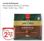 Kaffeepads im Angebot bei GLOBUS in Wiesbaden Kaffeepads Angebote von Jacobs bei GLOBUS Wiesbaden für 2,22 €