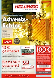 Hellweg Lichterkette im Prospekt 