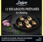 12 escargots préparé - Deluxe - Lidl à Savigny-sur-Orge 12 escargots préparé - Deluxe en promo chez Lidl Savigny-sur-Orge à 3,59 €