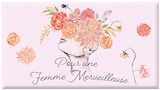 Tablette de chocolat au lait bio "Pour une Femme Merveilleuse" - Botanic Tablette de chocolat au lait bio "Pour une Femme Merveilleuse" à 1,95 € dans le catalogue Botanic