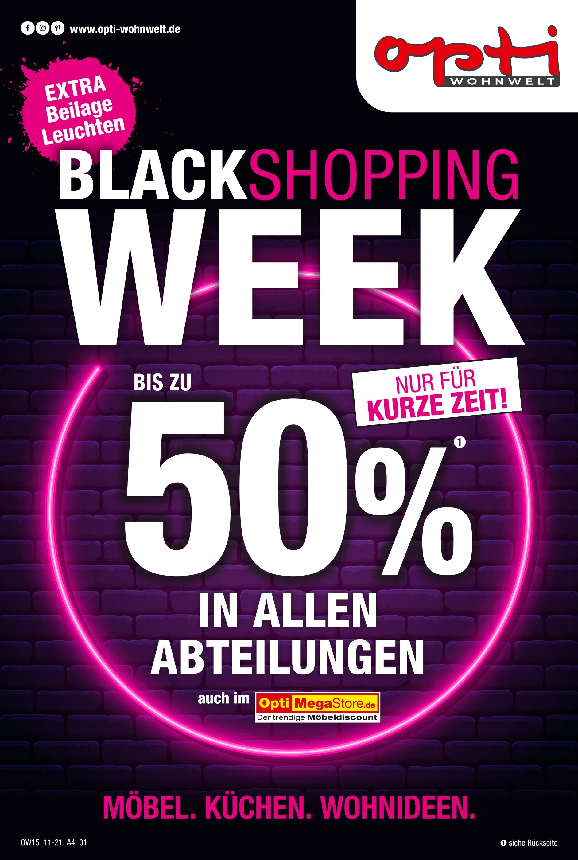 Opti-Wohnwelt Prospekt für Aalen mit 20 Seiten Opti-Wohnwelt Prospekt für Aalen: "BLACK SHOPPING WEEK", 20 Seiten, 19.11.2021 - 04.12.2021