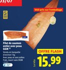 Filet de saumon entier avec peau GGN - Lidl à Draveil Filet de saumon entier avec peau GGN en promo chez Lidl Draveil à 15,99 €