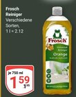 Reiniger Orange Angebote von Frosch bei GLOBUS Braunschweig für 1,59 €