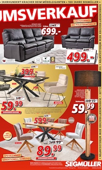 Couch im Segmüller Prospekt "SEGMÜLLER Jahrhundertkracher" mit 8 Seiten (Frankfurt (Main))