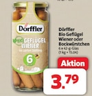 Bio Geflügel Wiener im Angebot bei Markant Nordwest in Emden Bio Geflügel Wiener Angebote von Dörffler bei Markant Nordwest Emden für 3,79 €