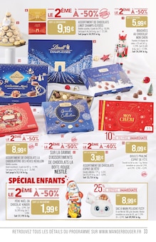 Promotion Lindt dans le prospectus Supermarchés Match, valable du 09/12/2025 au 27/12/2025 Promo Lindt dans le catalogue Supermarchés Match du moment à la page 33