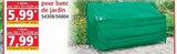Housse pour banc de jardin - Norma à Colmar Housse pour banc de jardin en promo chez Norma Colmar à 5,99 €