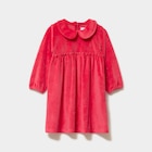 Robe effet velours paillettes rouge bébé fille dans le catalogue La Halle