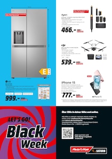 Kühlschrank im MediaMarkt Saturn Prospekt "Let’s Go Deals! Black Week" mit 16 Seiten (Halberstadt)