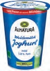 Bio-Weidemilch Joghurt von Alnatura im aktuellen tegut Prospekt für 1,29 €