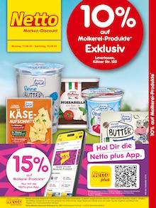 Aktueller Netto Marken-Discount Prospekt (Leverkusen) Netto Marken-Discount Prospekt "10% auf Molkerei-Produkte" mit Seiten (Leverkusen)