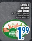 Veganer Käse-Ersatz von Simply V im aktuellen EDEKA Prospekt für 1,99 €