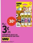 4 Bâtons de colle 8,2 g édition limitée Lou-stics - UHU en promo chez E.Leclerc Toulouse à 3,21 €