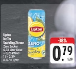 Ice Tea Sparkling Zitrone Zero Zucker bei EDEKA im Prospekt "" für 0,79 €