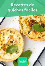 Catalogue Recettes à Paris, avec 1 page Prospectus Recettes à Paris, "Recettes de quiches faciles", 1 page, 01/09/2022 - 31/10/2022