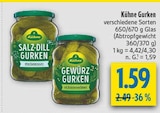 Salz-Dill Gurken im Angebot bei diska in Weiden Salz-Dill Gurken Angebote von Kühne bei diska Weiden für 1,59 €