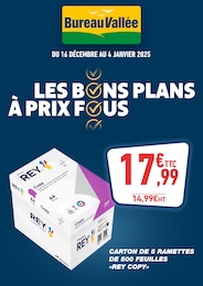 Prospectus Bureau Vallée à Montigné-sur-Moine: "LES BONS PLANS À PRIX FOUS", 1} page, 16/12/2024 - 04/01/2025