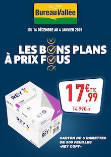 Prospectus Bureau Vallée en cours, "LES BONS PLANS À PRIX FOUS", page 1 sur 1