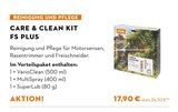 STIHL Schöppenstedt - CARE & CLEAN KIT FS PLUS Angebot im Prospekt CARE & CLEAN KIT FS PLUS bei STIHL im Schöppenstedt Prospekt für 17,90 €