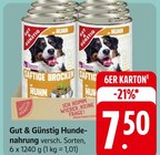 Hundenahrung im Angebot bei EDEKA in Trier Hundenahrung Angebote von Gut & Günstig bei EDEKA Trier für 7,50 €