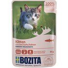 Bozita Cat Häppchen in Soße Lachs für Kitten 85 g Angebote von Bozita bei Zookauf Monheim für 0,99 €