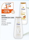 ADVANCED CARE Dusche von DOVE im aktuellen Müller Prospekt