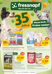 Aktueller Fressnapf Zoohandlung Prospekt in Harsefeld und Umgebung, "35 Jahre - Pfoten hoch, Preise runter!" mit 22 Seiten, 25.09.2025 - 03.10.2025