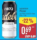 Pilsner im Angebot bei ALDI Nord in Altenburg Pilsner Angebote von Radeberger bei ALDI Nord Altenburg für 0,69 €
